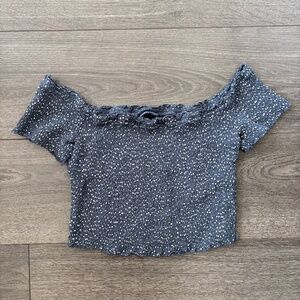 Abercrombie & Fitch Off the Shoulder Crop Top